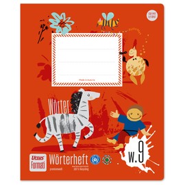 Formati Dictionary Book W.9 Quart 20 Sheets 6/6/6 mm Lined with Middle Line, 100% Recycled Paper, Pack of 2, Building Ruling for Primary School