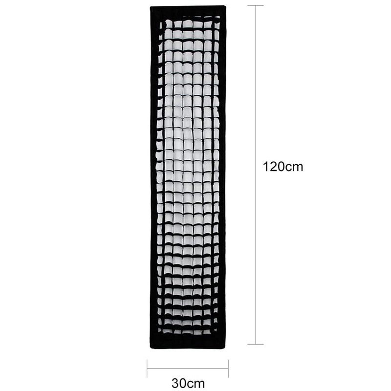 Godox 12"x47" / 30x120cm Softbox Honeycomb Grid Strip Soft Box