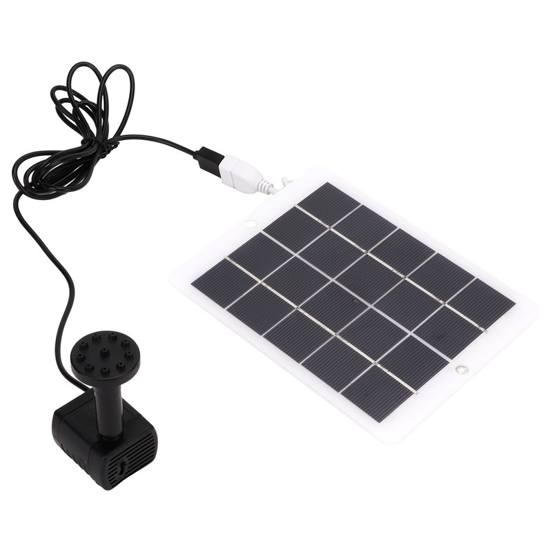3W 5V Solar Water Fountain Pump 120L/H Landscape Garden Solar
