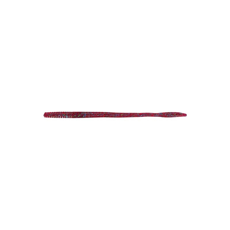 Big Bite Baits 6" Finesse Worm/Plum Apple (10 Pack)