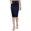 femiss Women Satin Skirt Ladies Pencil midi Bodycon Stretch Shine
