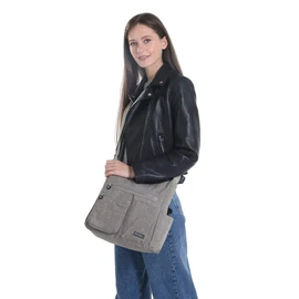 MHCNLL Crossbody Bag with Anti Theft RFID Pocket - Women Lightweight Water-Resistant Purse (light grey)
