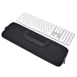 Neoprene Case Sleeve Bag for Apple Mac Studio/2024 2023 iMac 24" Magic Keyboard With M4 M3 M1 Touch ID and Numeric Keypad A2520, MQ052LL/A A1843 Protective Pouch - Black