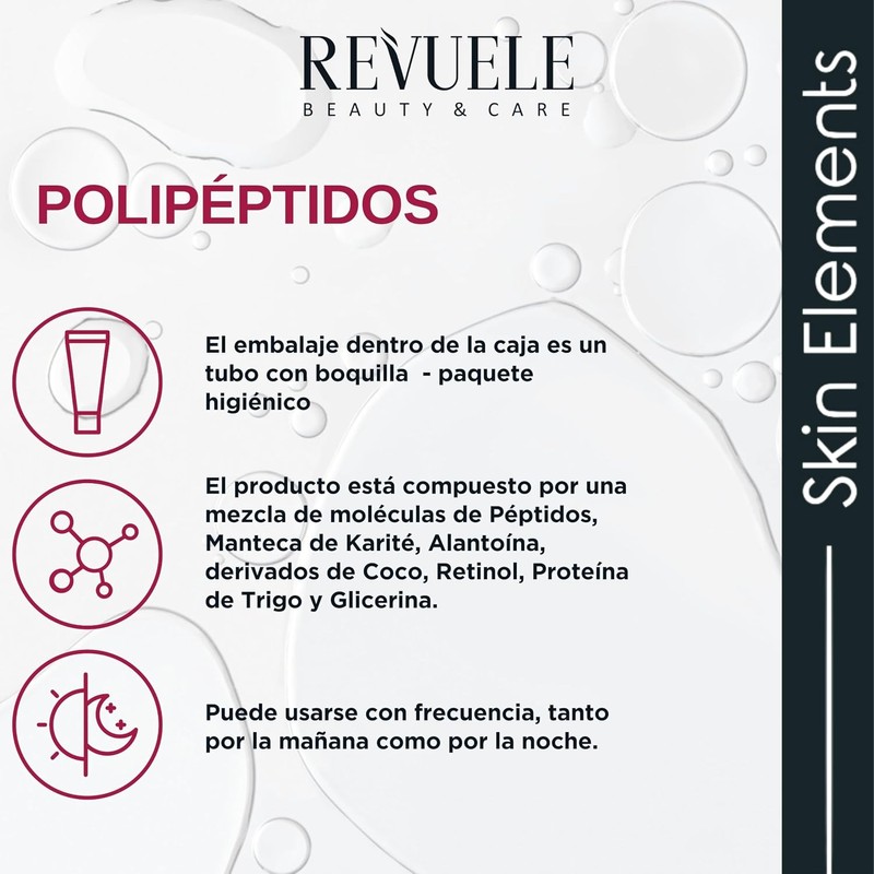 REVUELE SKIN ELEMENTS CREMA PARA ROSTRO Y CUELLO POLIPEPTIDO 40ML