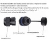 PENGLIN Waterproof RJ11 Coupler(5 Pack) Telephone Line Cable 6P6C Connector,CAT3