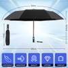 HOTUT Automatic Folding Rain Umbrella, Windproof Folding Travel Umbrella Compact