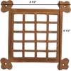 A29 Speakeasy Door Grill with Viewing Door, Rust Large Size