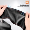 Belinous Perforated Leather Steering Wheel Cover Lace Up, Breathable Stitch-on