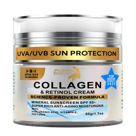 Anti-Aging Face Moisturizer for Face, Face Moisturizer with SPF, Collagen, Retinol, Hyaluronic Acid Cream, Age-Defying, Lift & Firm Cream, Sunscreen for Face, Lotion, Great for Dry, Aging Skin 1.7oz