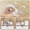 WANDGU Set of 2 Stackable Cosmetic Organisers: Clear Dressing Table