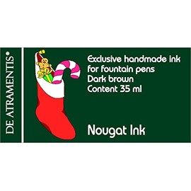 De Atramentis Nougat/Dark Brown Premium Fountain Pen Bottled Ink