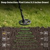 Cyphyja Waterproof Metal Detector for Adults, 10" IP68 Professional Metal