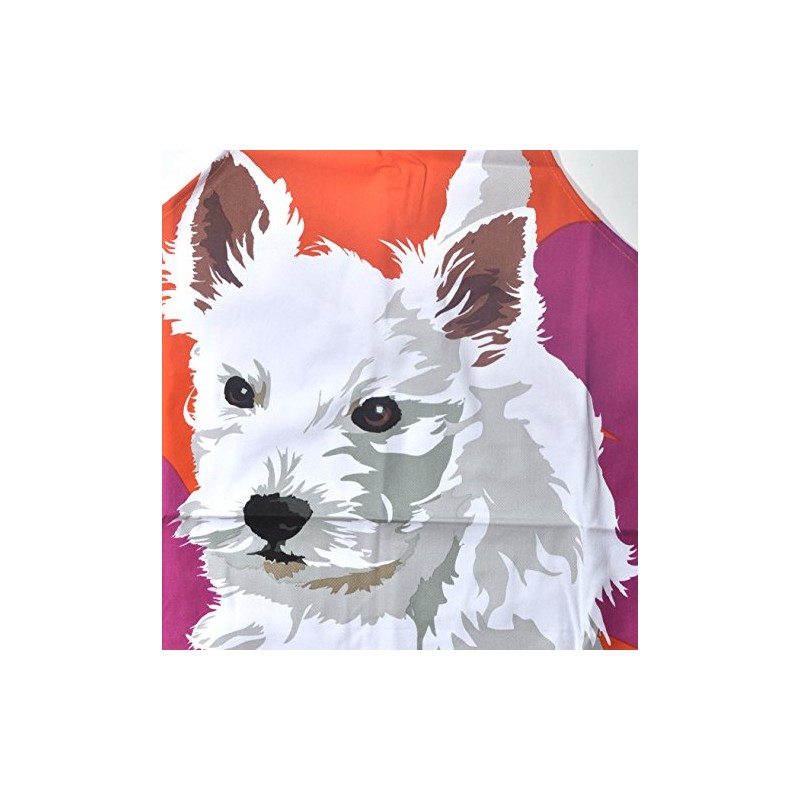 Westie Apron by Leslie Gerry,Multi,69cm x 89cm