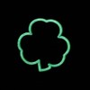 Irish Clover Shamrock PVC Cat Eye Patch (Glow in the