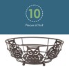 Home Basics Owl Fruit Bowl, Metal