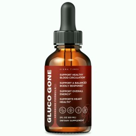 Sigma Times Gluco Gone Drops - GlucoGone Liquid Formula For Healthy Circulation (30 servs.)