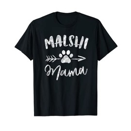 Malshi Mama Shirt Mal-shi Lover Owner Gifts Malt-tzu Dog Mom T-Shirt