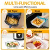 TeamFar Square Air Fryer Rack, 7.72" Stainless Steel Stackable Air