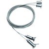 Longdex Light Suspension Cable 2PCS 2m/6.56ft Adjustable Pearl Chrome Stainless