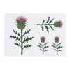4 x 'Single Scottish Thistle' Temporary Tattoos - Water Resistant,