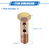 VekAuto Double Banjo Bolt Kit, M12x1.5 Length 45mm Metric Thread
