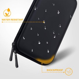 BOVKE Hard Case for Roku Voice Remote Controller, Roku Streaming Stick+ / 4K, Roku Remote Case for Roku TV Steaming Stick 3820R/ 3821R/3941R, Extra Mesh Pocket for Adapters, Cables, Black Star