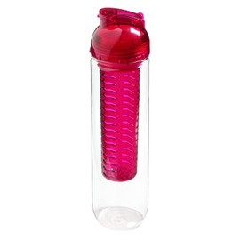 Trinkflasche "Frutto" für Fruchtschorlen 800 ml BPA-Frei Drink Bottle Watter Bottle Tritan Wasserflasche (brombeere/transparent)