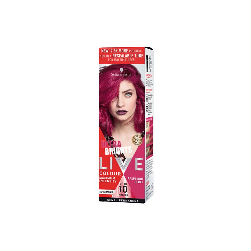 Schwarzkopf Live Colour Ultra Brights Raspberry Rebel 75ml