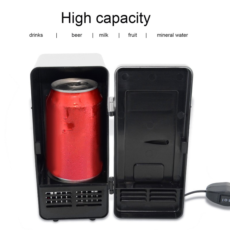 USB Fridge Insulated Cooling Small Portable Low Decibel Energy Saving