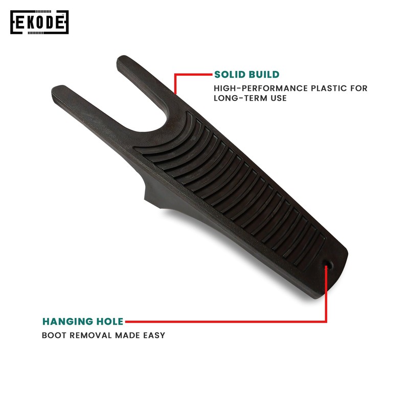 EKODE™ Durable Bootjack Extra Grip Plastic Black Boot Jack -