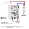 XTVTX SSR-40DA Solid State Relay Single-phase Solid State Relay Input