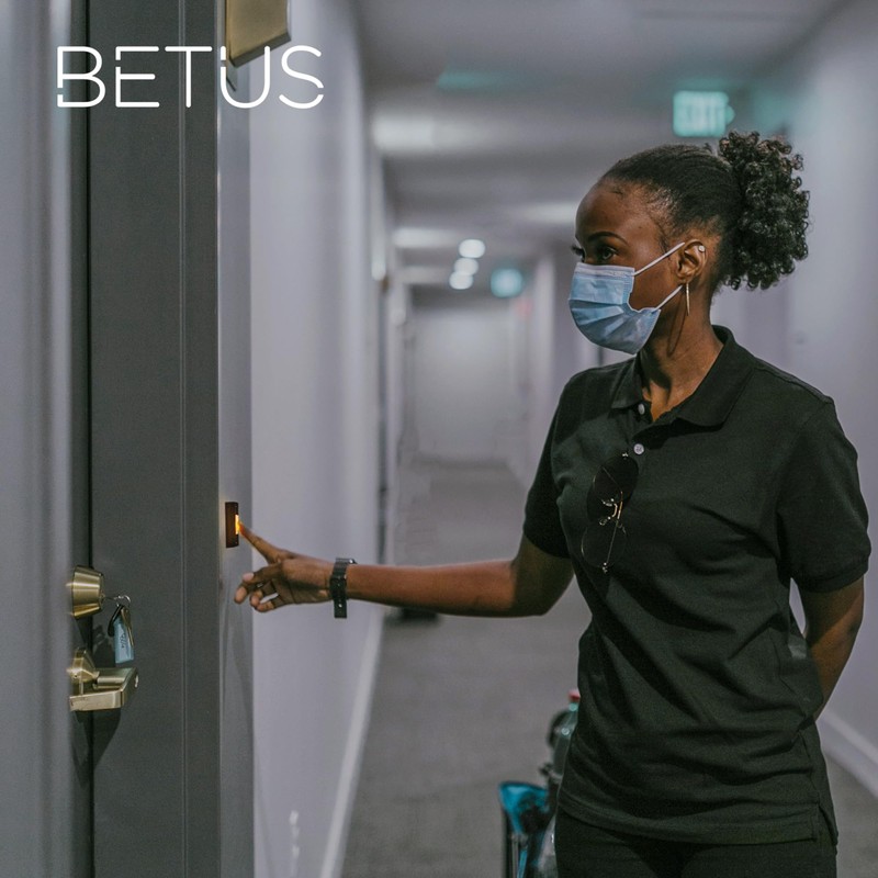 Betus LED Lighted Doorbell Button - Classic Rectangular Wall Mounted