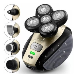 OEM Rasuradora Electrica Recargable 5 En 1 Afeitar Cabeza Barba Color Negro