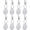 MEZOKUCEL Tablecloth Weights Hangers,8 Pcs Tear Drop Marble tablecover Weights,