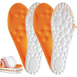 2 Pares Plantillas para Fascitis Plantar, Plantilla Cortables Ortopédicas para Mujer Hombre con Soporte de Arco, Plantilla Pie Plano de Memory Foam Antifatiga para Aliviar el Dolor de Pies(26-28.5cm)
