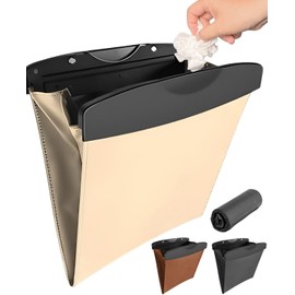 240,000 Subscribers YouTuber Introduction Car Trash Can, Stylish, 20 Bags, Car Trash Can, Car Trash Can, Car Supplies, Beige