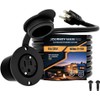 Journeyman-Pro 5279 GCR1 Weatherproof Outdoor Power Outlet, 10 Ft, Black