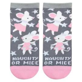 Stephen Joseph Unisex-Kid's Crew Socks, Mouse, Medium