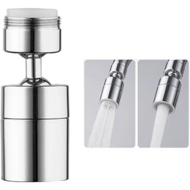 Aireador de grifo Grifo giratorio de 360 grados Aireador de pulverización Grifo de cocina Boquilla de ahorro de agua Pulverizador Gran ángulo Lavabo de baño Extensor de alargamiento de doble función