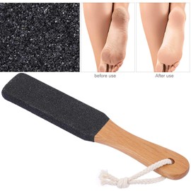 2 Pieces Foot File Callus Remover Heel Grater Wooden Handle Foot Scrubber Pedicure File Foot Filer for Dead Skin Professional