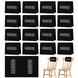 16 Pieces Elegant Reserved Seating Signs for Chairs & Church Pews - Premium Wedding Reserved Signs, Stylish Reserve Signs for Chairs, Perfect for Weddings, Meetings, Events, and Church Ceremonies