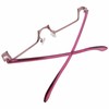 KKD Frameless Cosplay Moe Glasses Under Rim Fashion Glasses Metal
