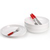 Fasmov Melamine Pasta Bowls, 6 Pack 9 inches 30 Oz