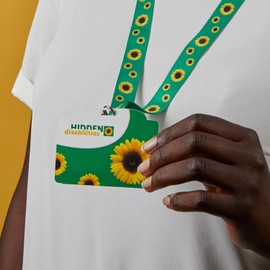 Hidden Disabilities Sunflower Lanyard with ID Card