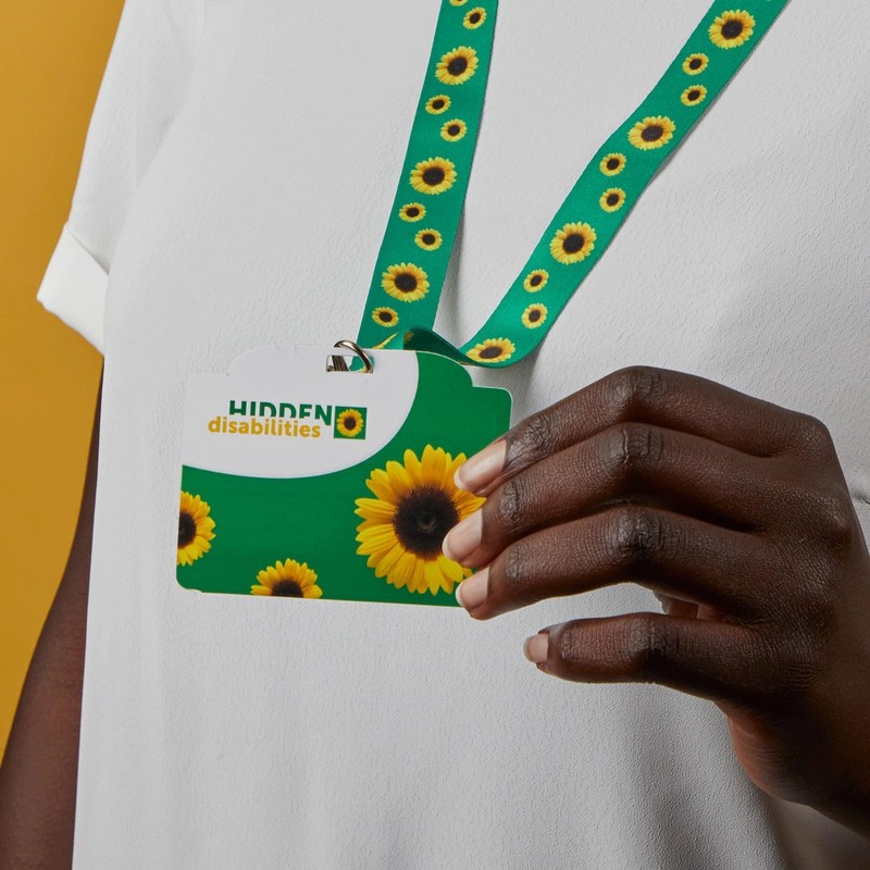 Hidden Disabilities Sunflower Lanyard with ID Card