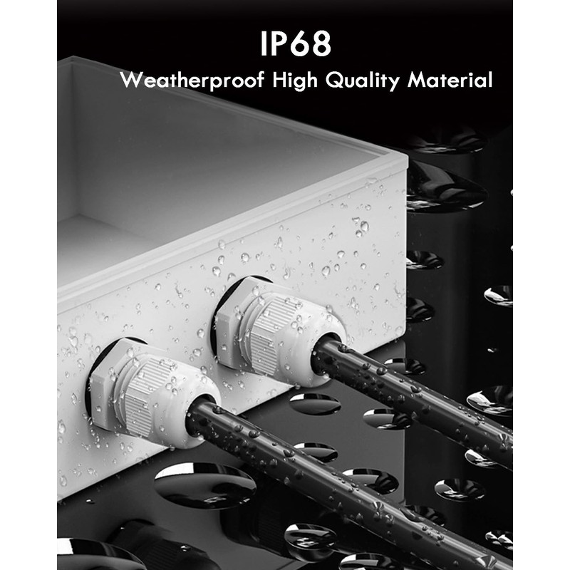 Cable Glands Set, Gorffy 15Pcs Waterproof Stuffing Glands M25, IP68