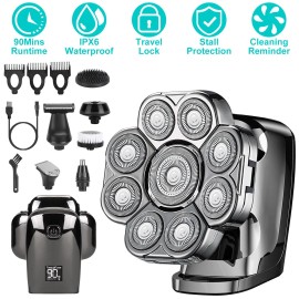 iMounTEK Men's Electric Beard Shaver Trimmer Razor Rechargeable Hair Shaving Machine USB