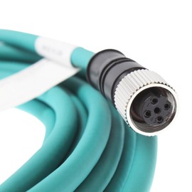 MENCOM MDE45WB-4MFP-5M Etherplug 4-Pin Male to Female Cable Assembly, 5-Meter