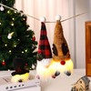 3Pcs Christmas Gnomes Plush with Light, Handmade Swedish Santa Gnomes