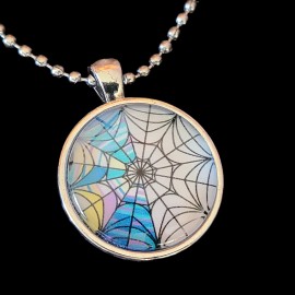 Tesguryo Wednesday Addams Window Necklace Stainless Steel NEW